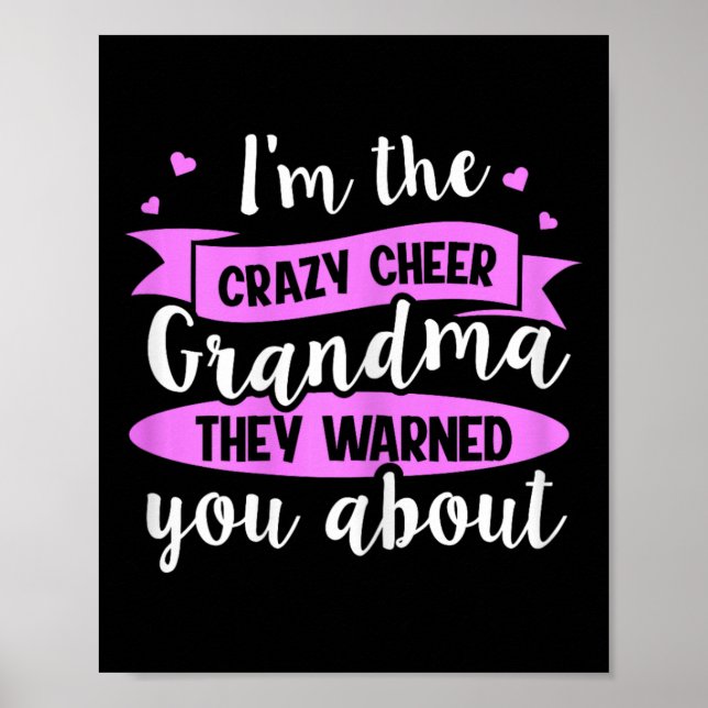 Cheerleading Design For A Cheer Grandma _2  Poster (Front)