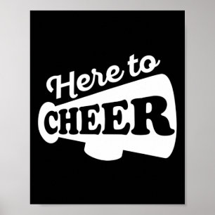 Cheerleading Design For A Cheerleading Girl  Poster