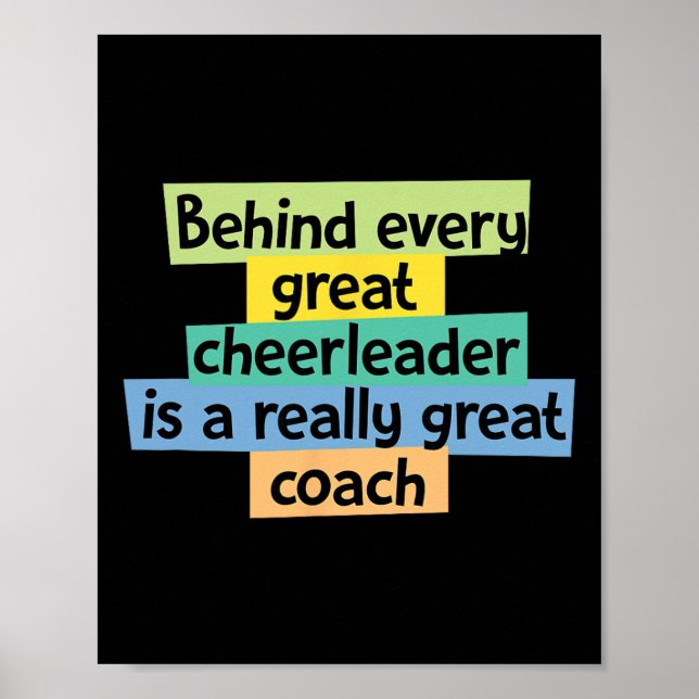 Cheerleading Design For A Coach  Poster (Front)