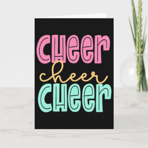 Cheerleading For Cheerleader Girl Teen Squad Cheer Card