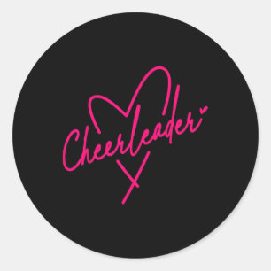 Cheerleading For Cheerleader Squad Girl Bff Cheer  Classic Round Sticker