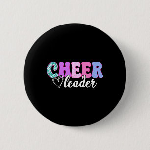 Cheerleading For Cheerleader Squad Girl Teen Cheer 6 Cm Round Badge