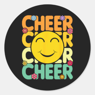 Cheerleading For Cheerleader Squad Girl Teen Cheer Classic Round Sticker