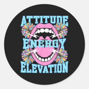 Cheerleading Funny Cheerleader _1  Classic Round Sticker