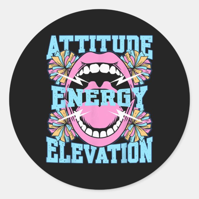 Cheerleading Funny Cheerleader _1  Classic Round Sticker (Front)