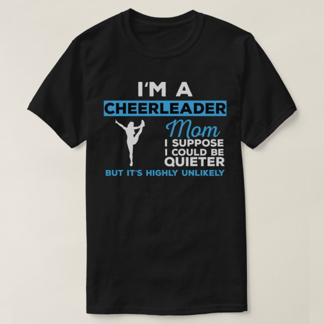 Cheerleading Funny Cheerleader Mum Gift T-Shirt (Design Front)