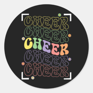 Cheerleading Funny Sports Cheerleader Squad Cheer Classic Round Sticker