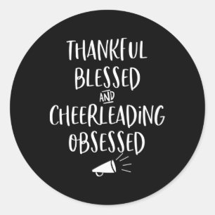 Cheerleading Gift Cheerleader Cheer Mum Coach Squa Classic Round Sticker