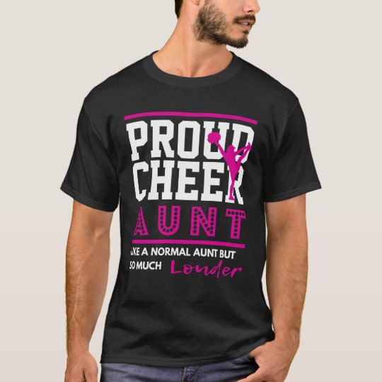 Cheerleading T Proud Cheer Aunt T Shirt Au