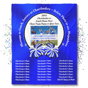 Cheerleading Gifts for Seniors, Cheer Coach Gifts Fleece Blanket