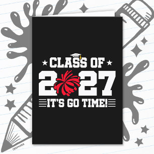 Cheerleading Graduation Quote Senior Class of 2027 Card