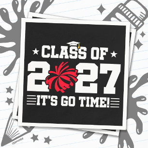 Cheerleading Graduation Quote Senior Class of 2027 Napkin
