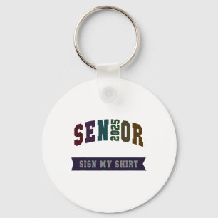 Cheerleading Graduation Senior 2025 Sign My Tch Au Key Ring