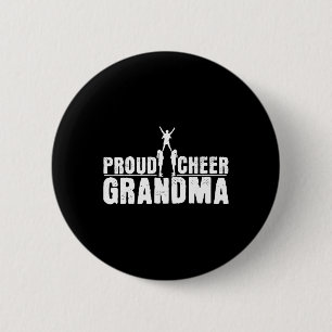 Cheerleading Grandma Cheerleader Grandmother  6 Cm Round Badge