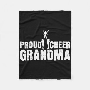 Cheerleading Grandma Cheerleader Grandmother Fleece Blanket