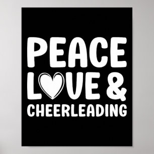 Cheerleading I Love Cheerleading For Women Cheer Poster