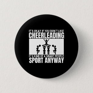 Cheerleading Is For Smart People Cheer Funny Cheer 6 Cm Round Badge