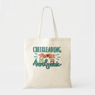 Cheerleading is my Analgesic Design Quote Tote Bag