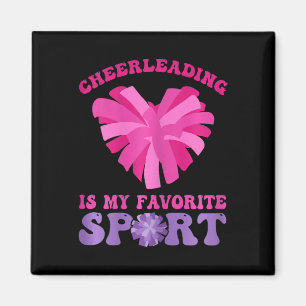 Cheerleading Is My Favourite Sport - Cheer And Che Magnet