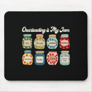 Cheerleading Is My Jam Cheer Coach Team Spirit Pep Mouse Pad