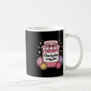 Cheerleading Is My Jam Vintage Jar Coffee Mug