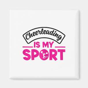 Cheerleading Is My Sport Cheerleader Gymnast Cheer Magnet