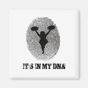 Cheerleading Its In My Dna Cheerleading Cheerleade Magnet