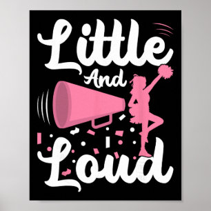 Cheerleading Little And Loud Cheerleader Team Squa Poster