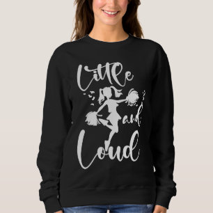 Cheerleading Little And Loud Cheerleader Team Squa Sweatshirt