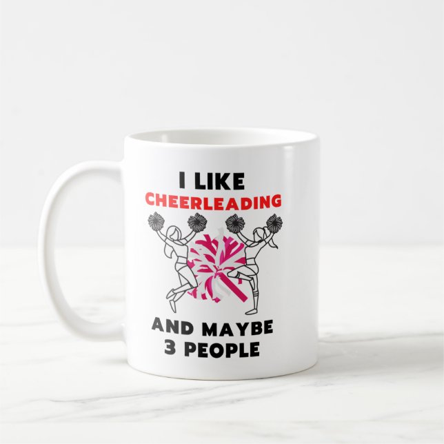 CHEERLEADING Lover Funny Gift Idea I Like Hobby_07 Coffee Mug (Left)