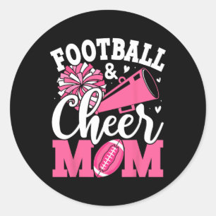 Cheerleading Mom Appreciation Design For Mother's Classic Round Sticker