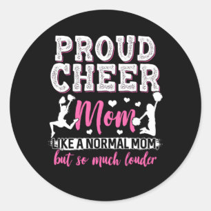 Cheerleading Mom Cheer Mom Classic Round Sticker