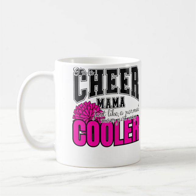 Cheerleading Mum Cheerleader Cheer Mum Coffee Mug (Left)