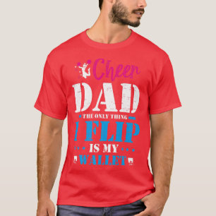 Cheerleading Papa Dad Daddy Grandfather Father's D T-Shirt