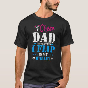 Cheerleading Papa Dad Daddy Grandfather Father's D T-Shirt