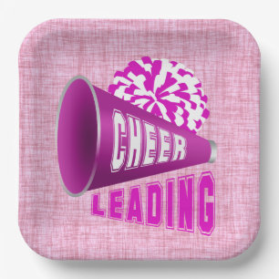 Cheerleading paper plate