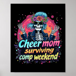 Cheerleading Parent Coffee Cheer Mum Surviving Com Poster