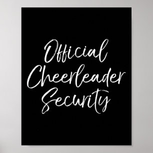 Cheerleading Parents Gift Idea Official Cheerleade Poster