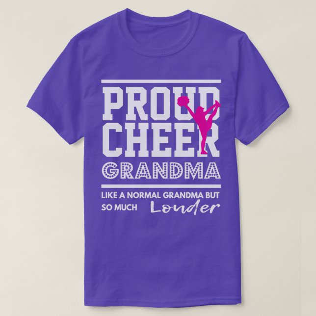 Cheerleading Proud Cheer Grandma T-Shirt (Design Front)