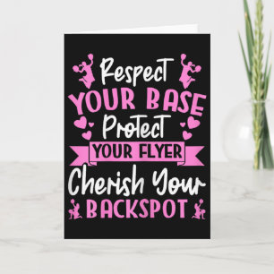 Cheerleading Respect Your Se Protect Your Flyer Ch Card