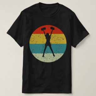 cheerleading retro vintage  silhouette 70s T-Shirt