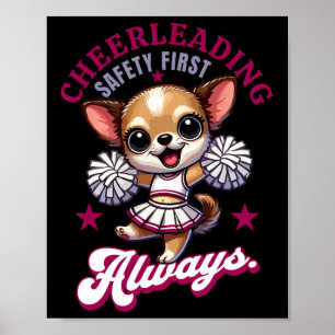 Cheerleading Safety First - Always Promote Safe St Poster