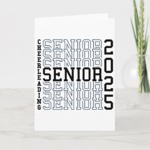 Cheerleading Senior Night Cheer Senior 2025 Gradua Card