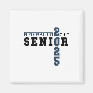 Cheerleading Senior Night Cheer Senior 2025 Gradua Magnet