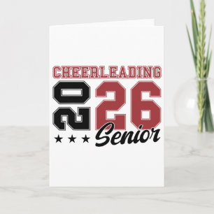Cheerleading Senior Night Cheer Senior 2026 Gradua Card