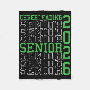 Cheerleading Senior Night Cheer Senior 2026 Gradua Fleece Blanket