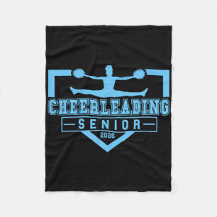 Cheerleading Senior Night Cheer Senior 2026 Gradua Fleece Blanket