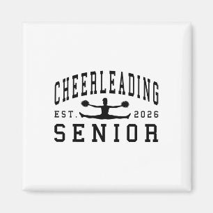 Cheerleading Senior Night Cheer Senior 2026 Gradua Magnet