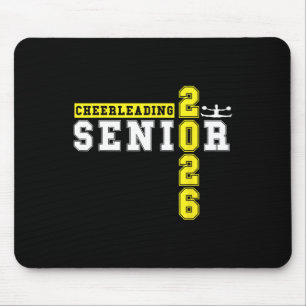 Cheerleading Senior Night Cheer Senior 2026 Gradua Mouse Pad