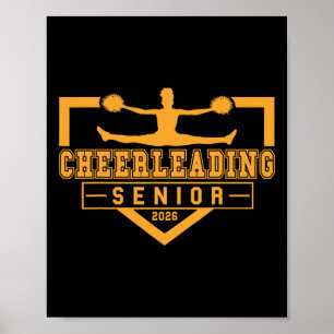 Cheerleading Senior Night Cheer Senior 2026 Gradua Poster